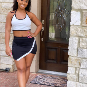 School girl set (black & white )
